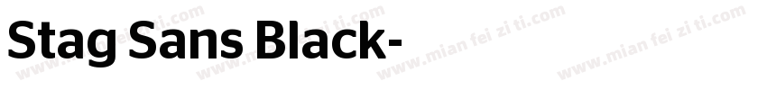 Stag Sans Black字体转换